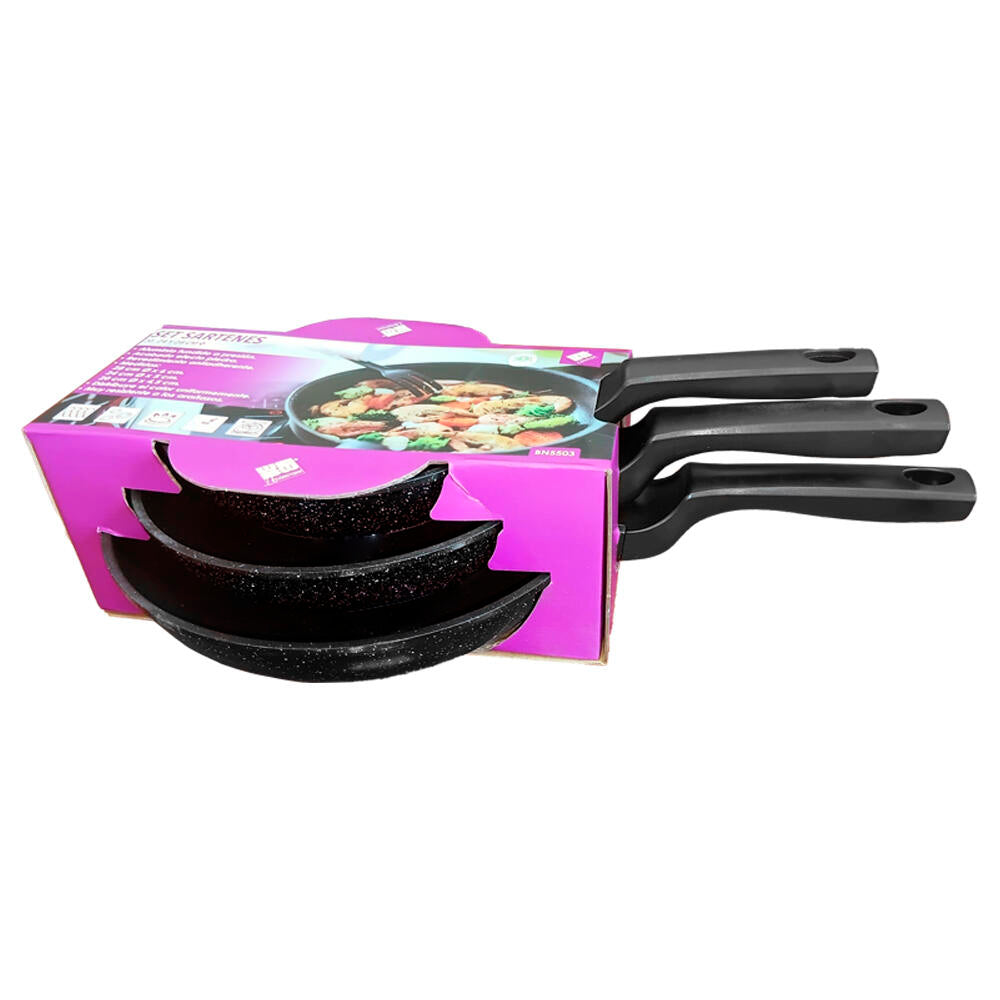 Set de 3 Sartenes Antiadherentes